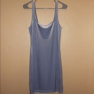 Light Purple Velvet Mini Dress